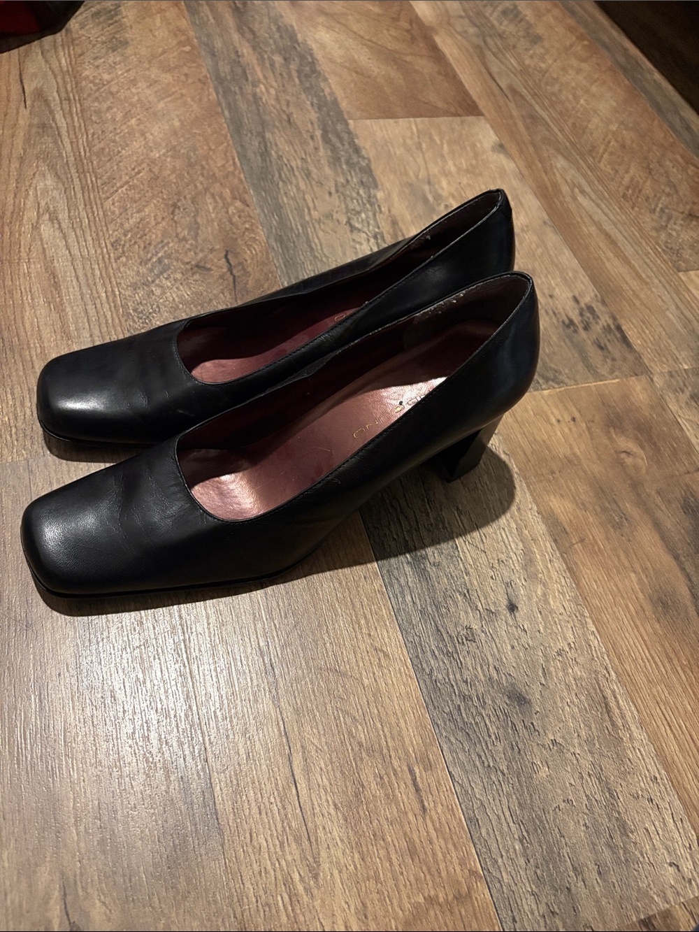 Y2K Square Toe Heels